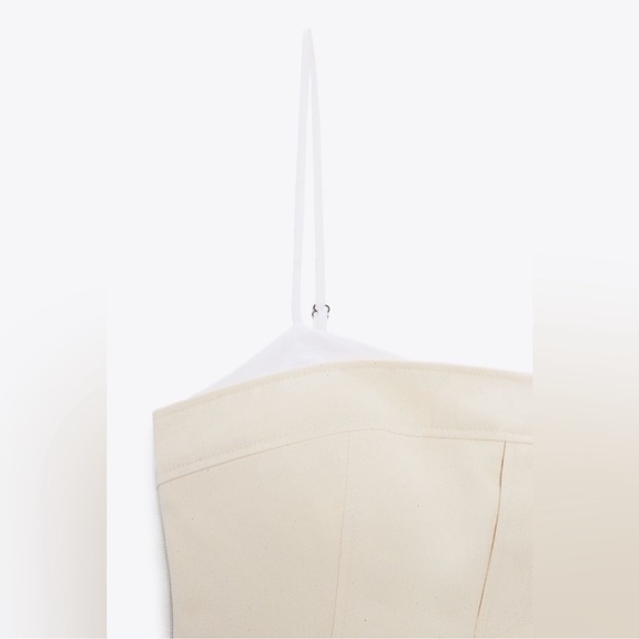 Zara Women’s Combination Short Dress NWT Size Medium 100% Cotton - Picture 7 of 8